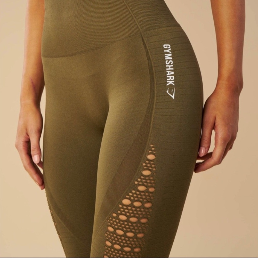 Gymshark Seamless High Waisted Cropped Leggings-S